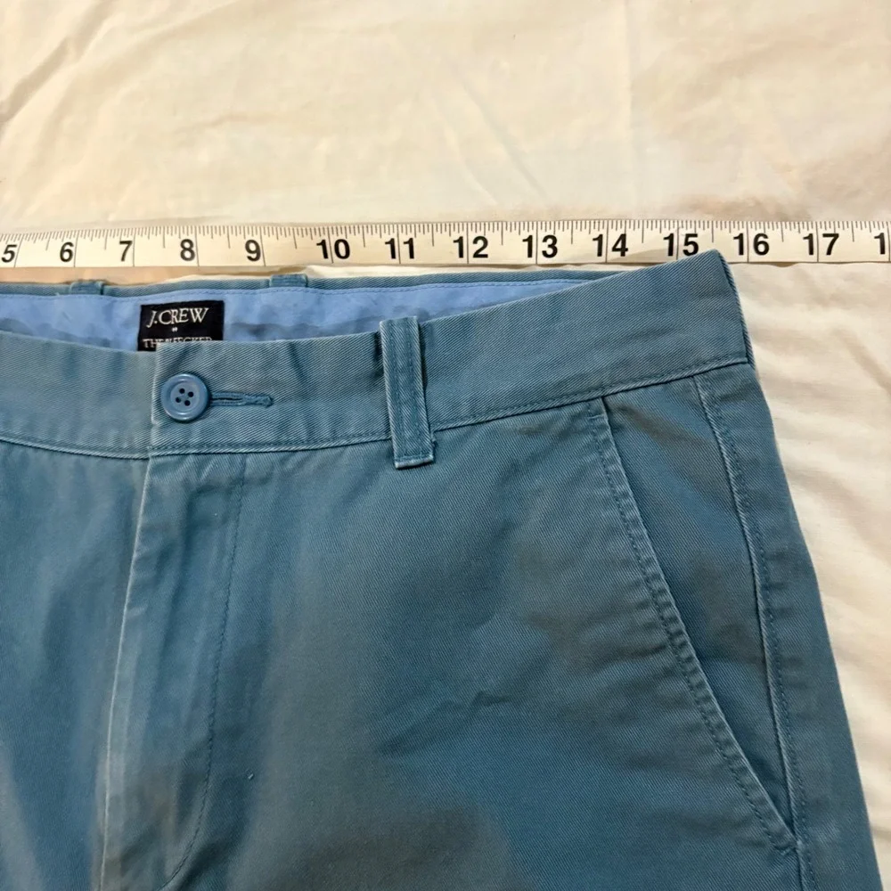 J‎ Crew The Bleecker Chinos Mens 31x32 Blue Cotton Flat Front Pants